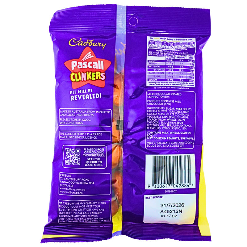 Cadbury Pascall Clinkers - 160g