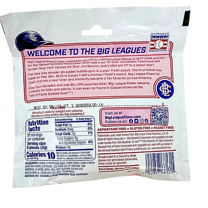 Big League Chew Pink Lemonade - 60g