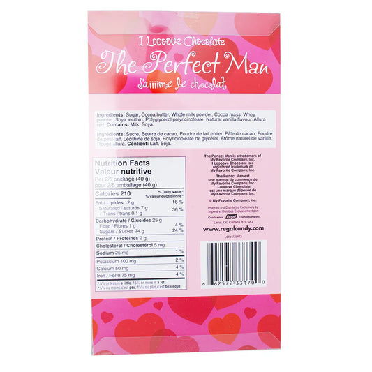 The Perfect Man Valentine's Milk Chocolate - 100g