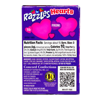 Razzles Hearts - 2oz