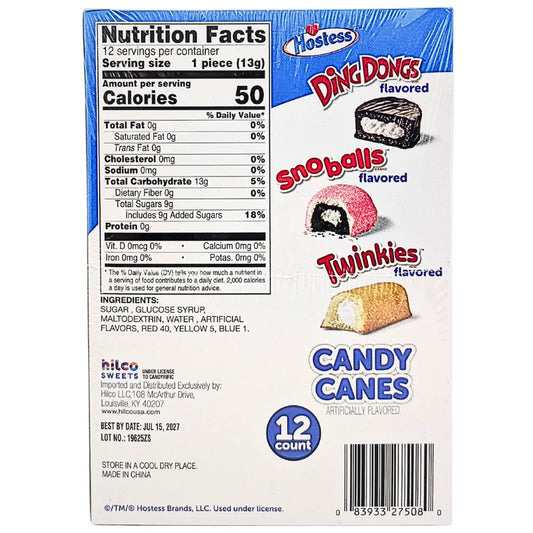 Hostess Assorted Candy Canes -Christmas - 150g