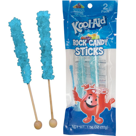 Kool Aid Rock Candy Sticks , Tropical Punch - 30g