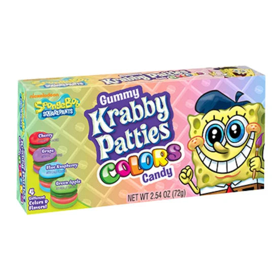 Krabby Patties Colours Gummy Candy Theatre Box - 100g