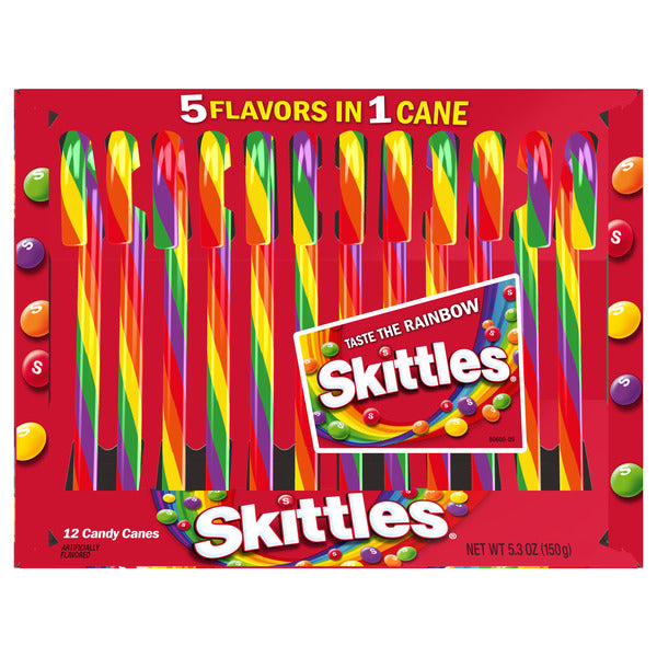 Skittles Candy Canes - Christmas - 150g