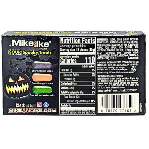 Mike and Ike Sour Spooky Treats - 120g