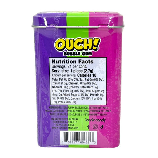 Ouch Bubble Gum - 57.6g