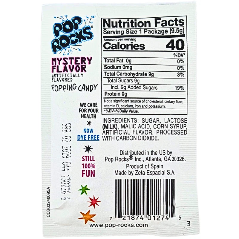 Pop Rocks Mystery Flavour - 9.5g