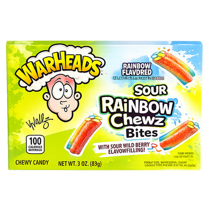 Warheads Sour Rainbow Chewz Bites - 85g