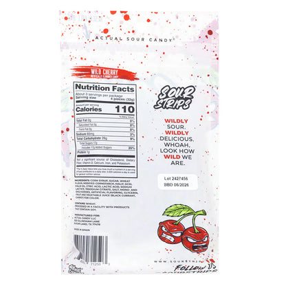 Sour Strips Wild Cherry - 96g